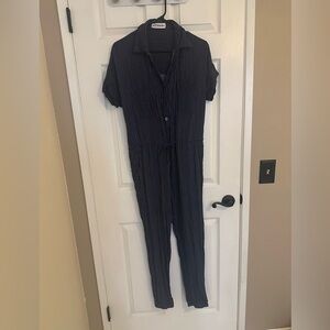 Kittenish pinstripe jumpsuit